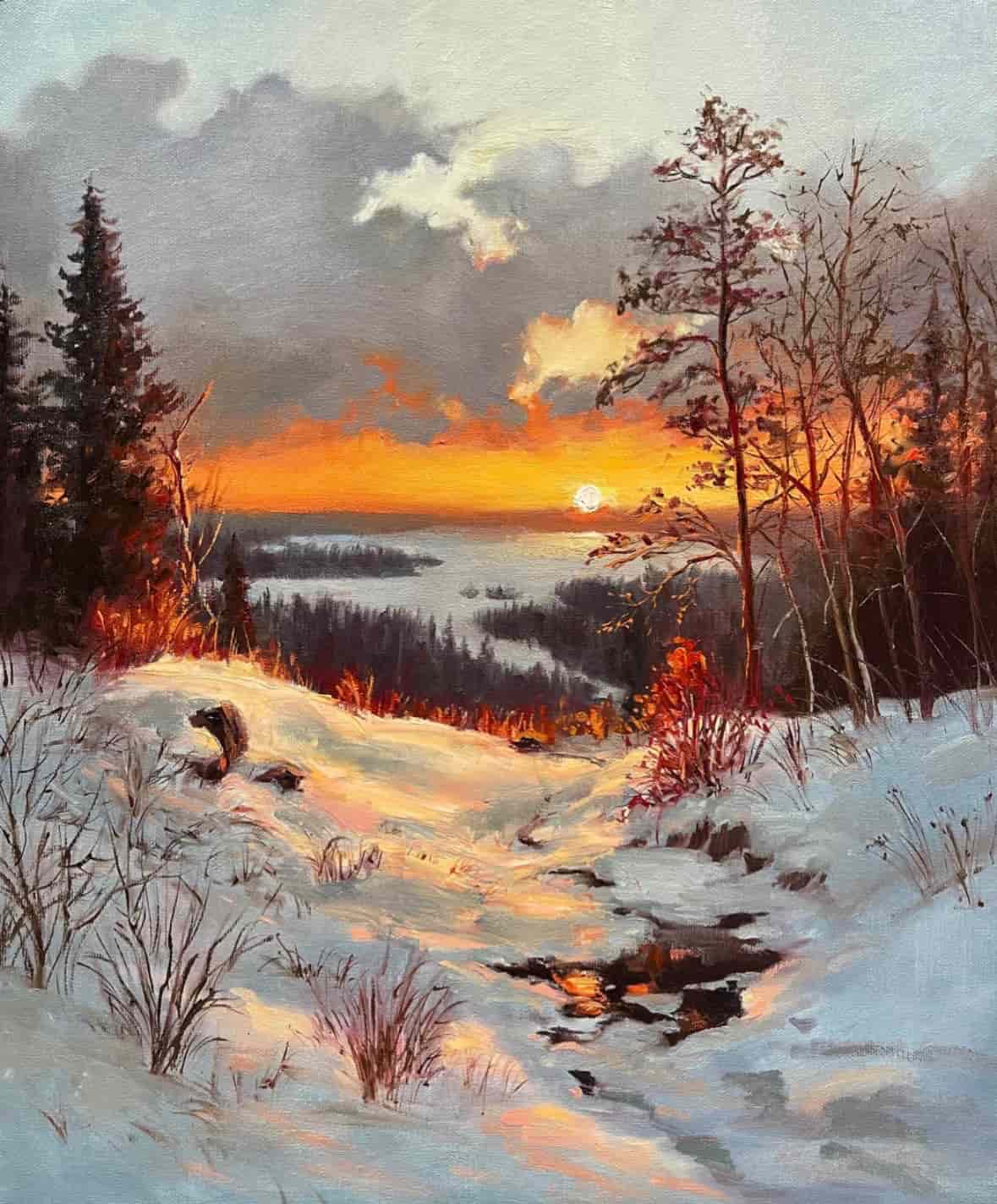 На заре
