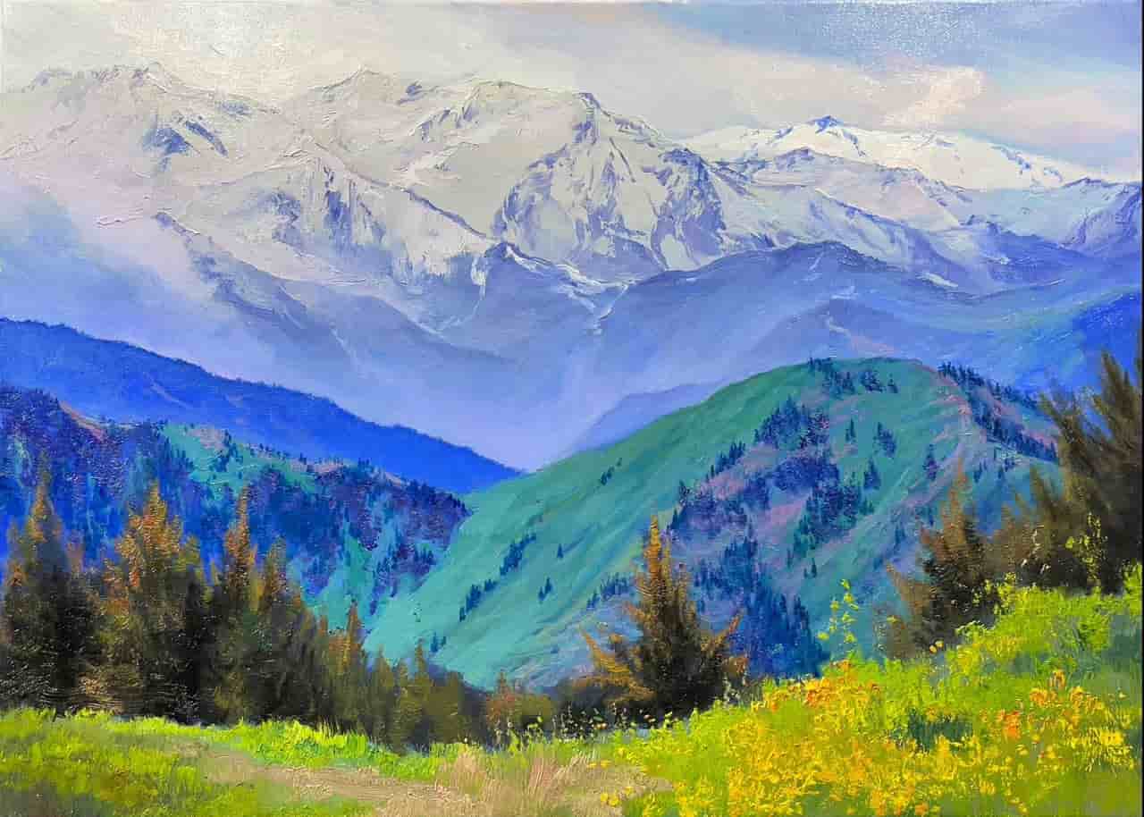 Заснеженные горы