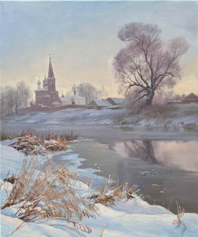 Храм у замерзшей реки